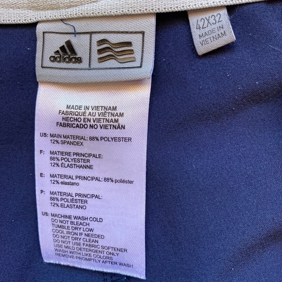Adidas Dress Pants with inner grip waist Sz 42 X32 - Picture 9 of 9